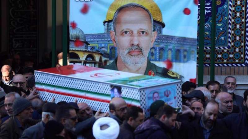 Iranians Bid Farewell to Senior IRGC Advisor Martyred in Syria Terrorist Attack 