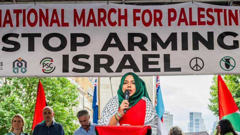  Protesters Demand UK Stop Arming Israel 