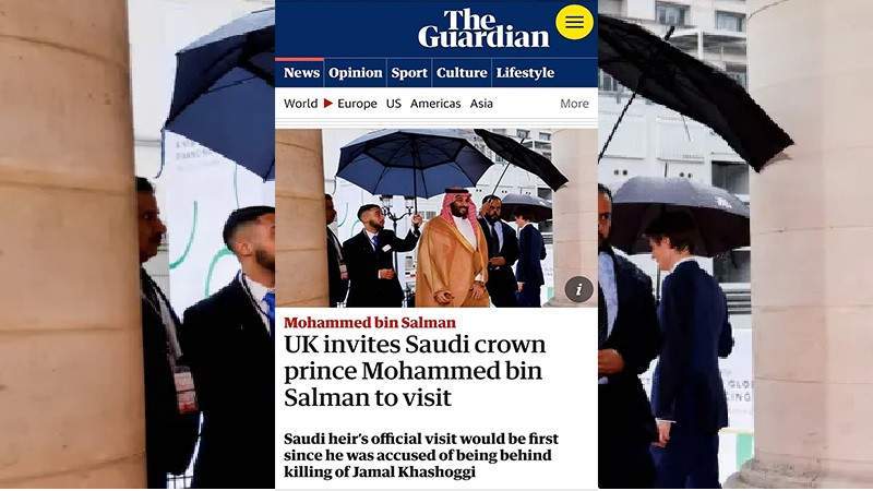 The Guardian: Wide Criticism Over Saudi Heir’s First Visit to UK Since Accused of Killing Khashoggi