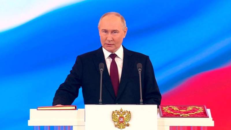 Putin Sworn in for 5th Term as Russia’s President, Begins 6-Year Tenure