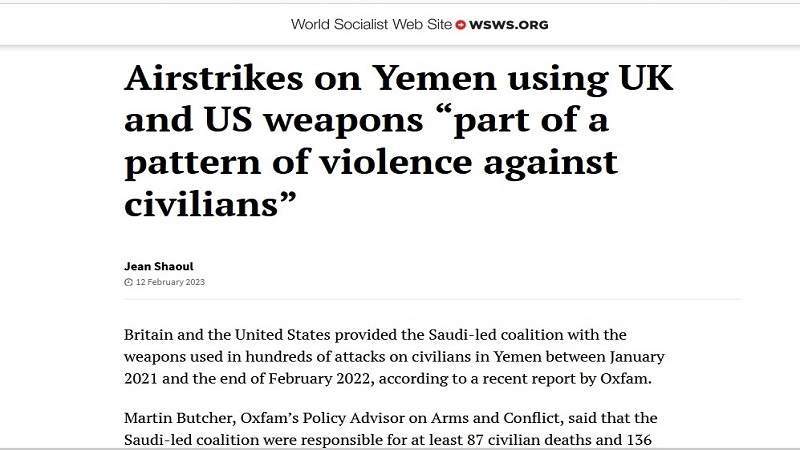 Airstrikes on Yemen Using UK, US Weapons 'Part of Pattern of Violence Against Civilians'