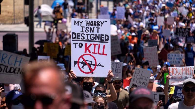 Tens of Thousands Hold Protests Against Gun Violence in US