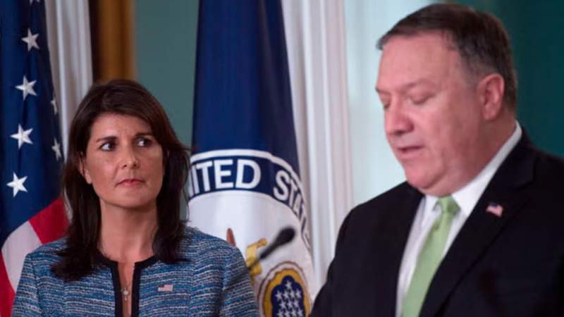 Trump Says Ex-cabinet Members Haley, Pompeo Won’t Join New Administration