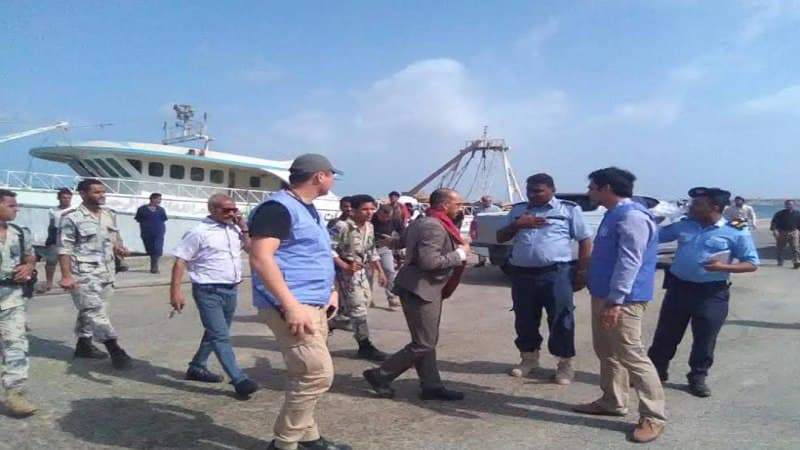 UN Mission in Hodeidah Visits Salif and Ras Issa Ports