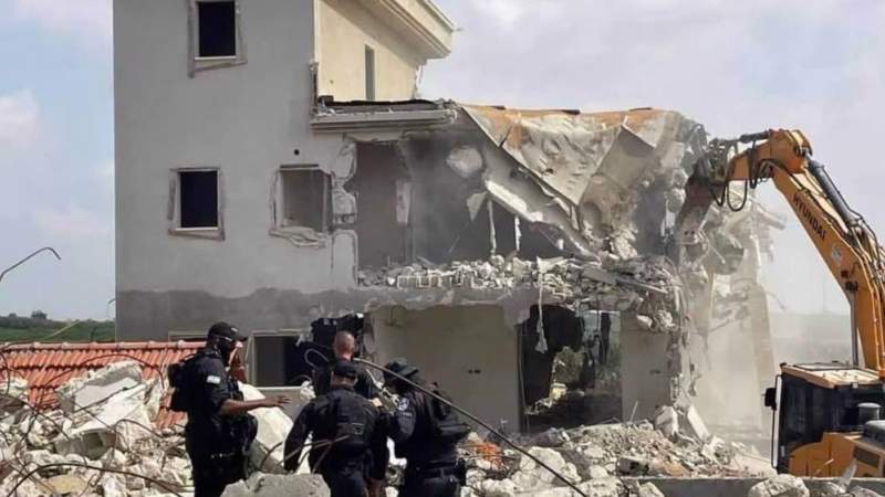 Israeli Forces Demolish Palestinian Home in West Bank Town of Tira