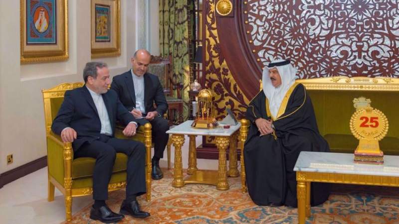 Iran’s Foreign Minister, Bahrain’s King Urge End to Crimes of Israel