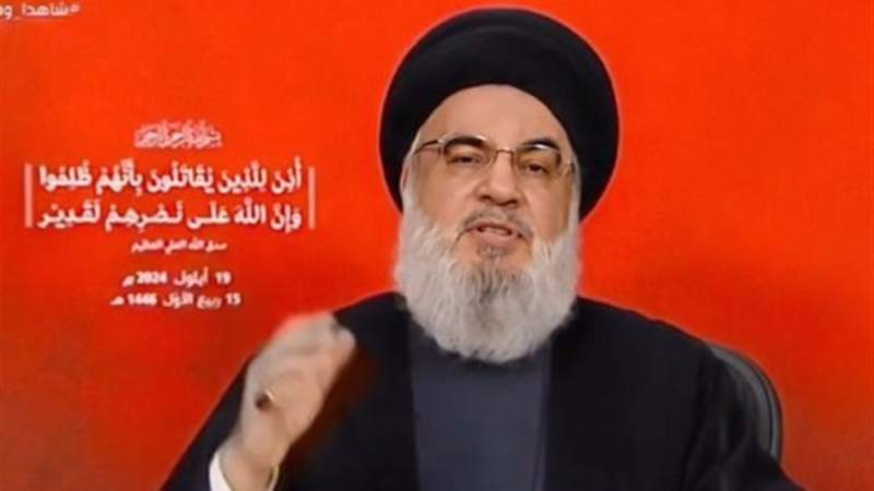 Sayyed Nasrallah: Blasts Declaration of War, Enemy to Face Tough Retribution 