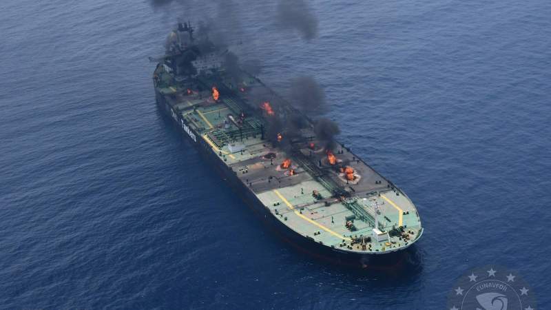 European Union Mission: Sunion Ship Still Burning After 22 Days