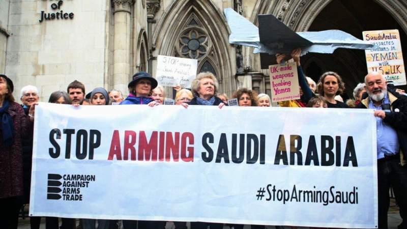Mass Stand in London Rejecting British Arms Sales to Saudi Arabia