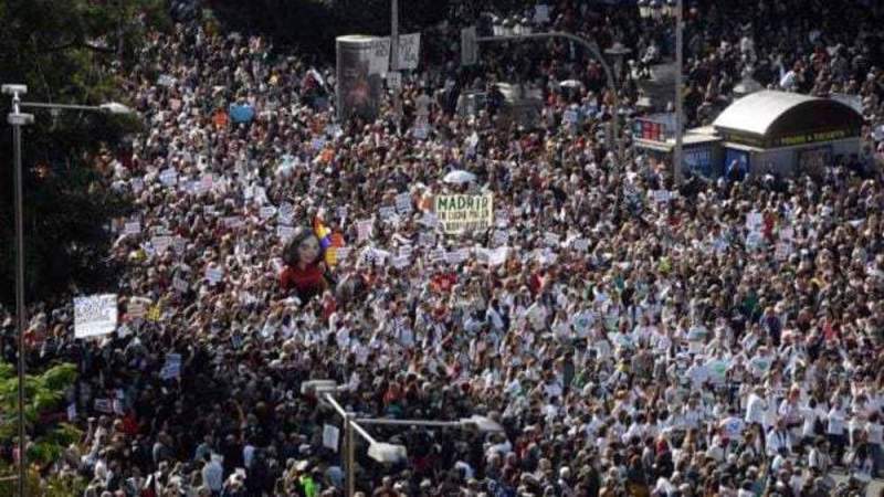  Spaniards Hold Massive Protest in Madrid, Warn Against Overhauling Care Services 