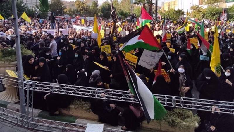 Iranians Stage Demonstration in Tehran to Support Palestinians, Condemn Israel’s Aggression on Gaza