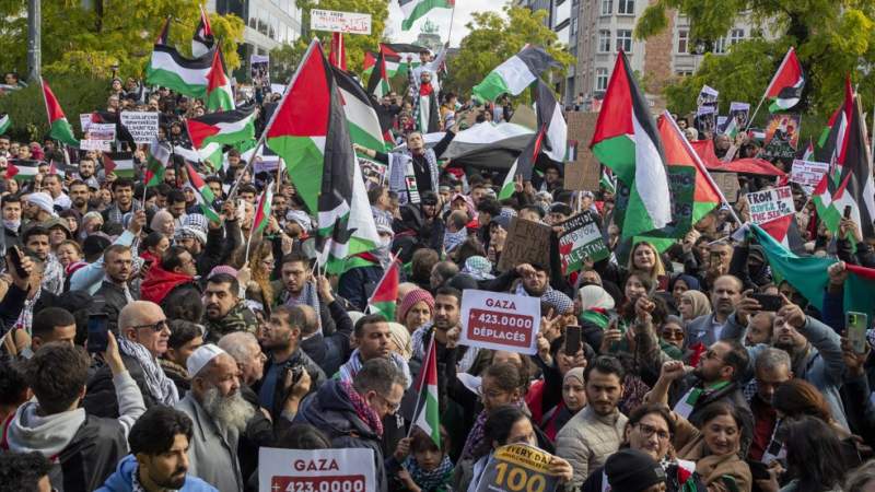 Rallies Held across Europe in Support of Palestinians