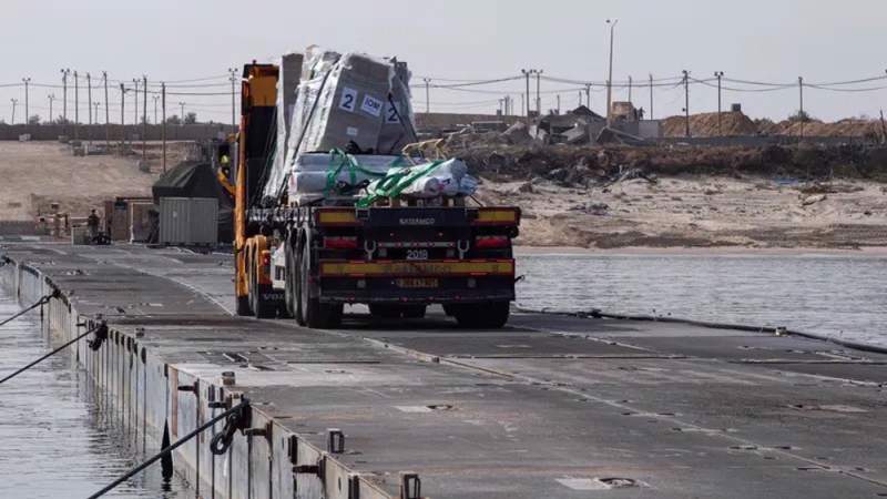 US to Suspend Gaza Aid Deliveries by Sea after Pier Suffers Damage: Report