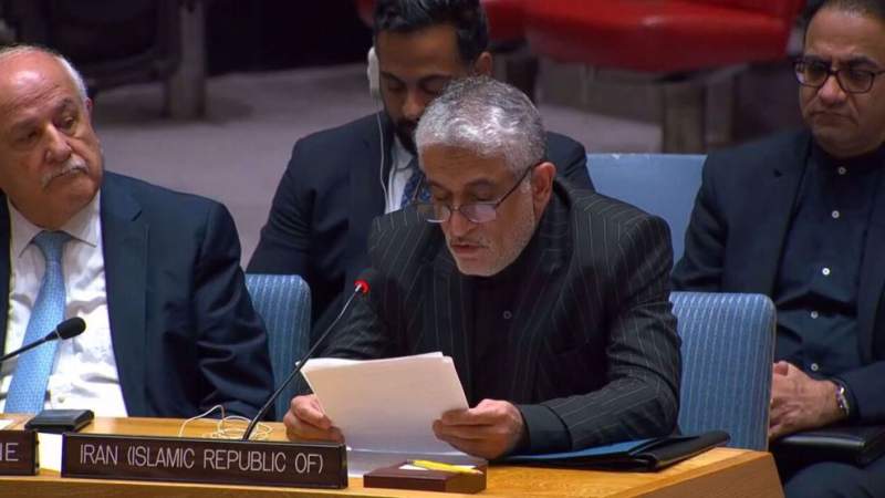 Resolution of Palestinian Issue Hinges on Ending Israeli Occupation: Iran's UN Ambassador