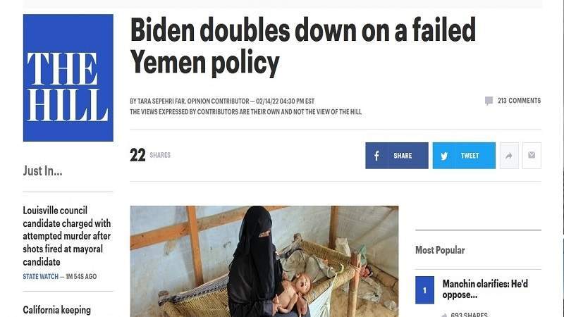 The Hill: Biden Doubles Down on a Failed Yemen Policy