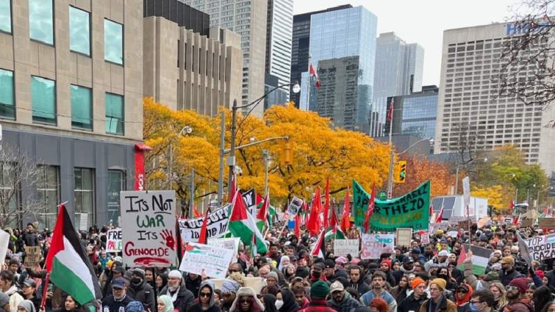 Canadians Call for Gaza Ceasefire, End of Western Funding for Israel