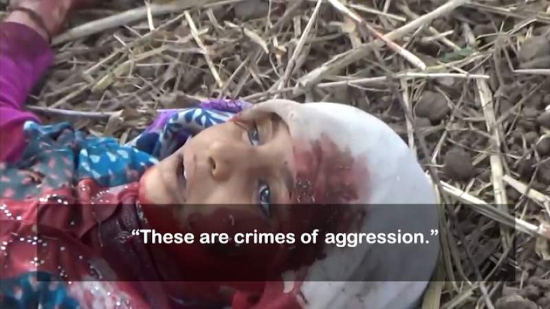 Scenes of US-Saudi War Crimes against Children in Hodeidah