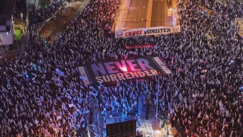 More Than 100 Towns, Cities Rise up in 11th Week of Protests Against Netanyahu's 'Judicial Reforms'
