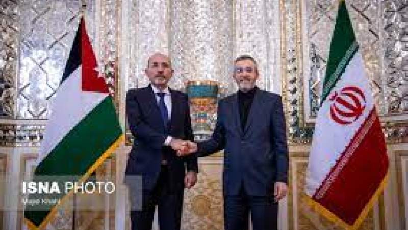 Iran, Jordan Foreign Ministers Meet to Discuss Regional Developments