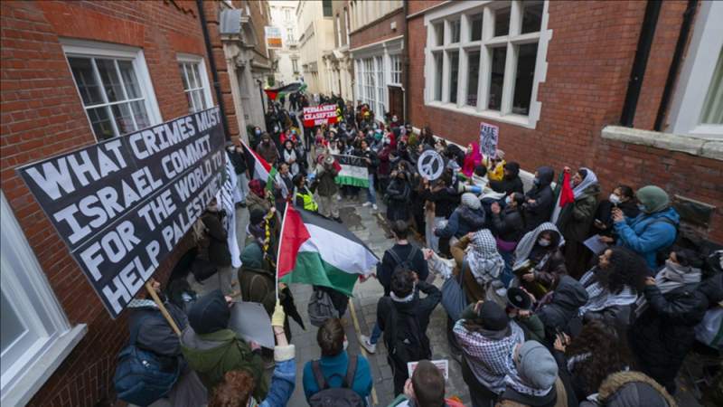  London Pro-Palestine Protest Target Subsidiary of Israeli Weapons Company
