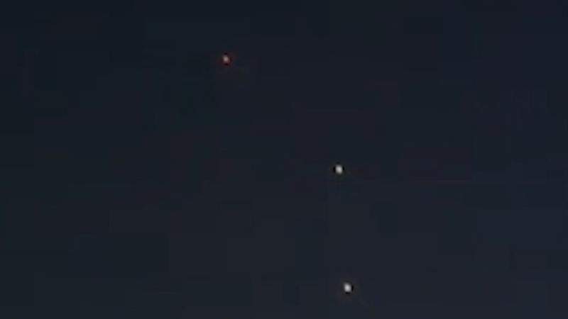 Missiles from Lebanon in the Skies Over Safad and Its Surroundings, with the Israeli Enemy Attempting to Intercept Them