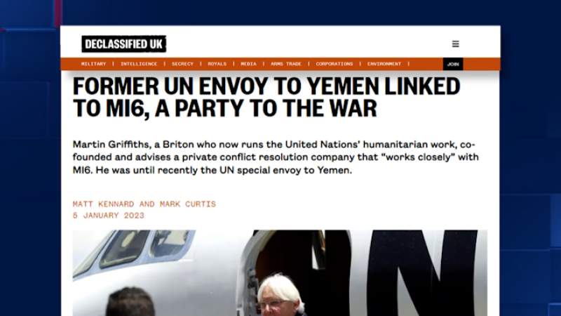 Former UN Envoy to Yemen linked to MI6, Partner of US-Saudi Aggression