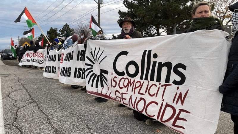 ‘Complicit in Genocide’: Canada Protesters Stage Sit-in at Factory Selling Weapons to Israel