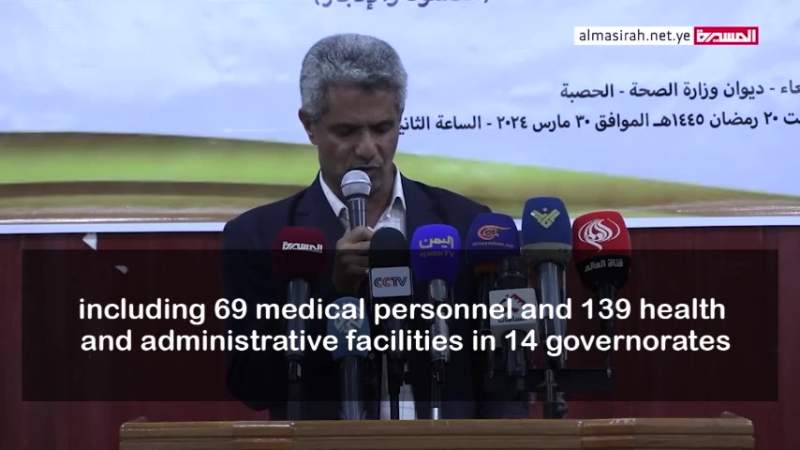 Yemen's Health Ministry: Despite De-escalation, Aggression and Blockade Persist