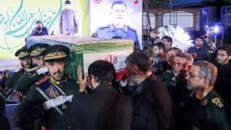 Mass Funeral Held in Tehran for IRGC Commander Assassinated by Israel