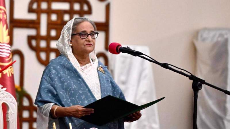  Sheikh Hasina Sworn in As Bangladesh PM for Fifth Term 
