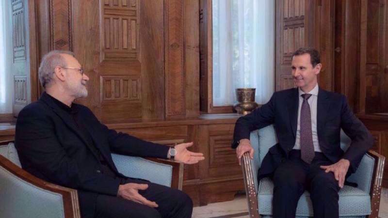 Larijani Meets Assad, Conveys Iran's Support for Syria Against Militants: Informed Source