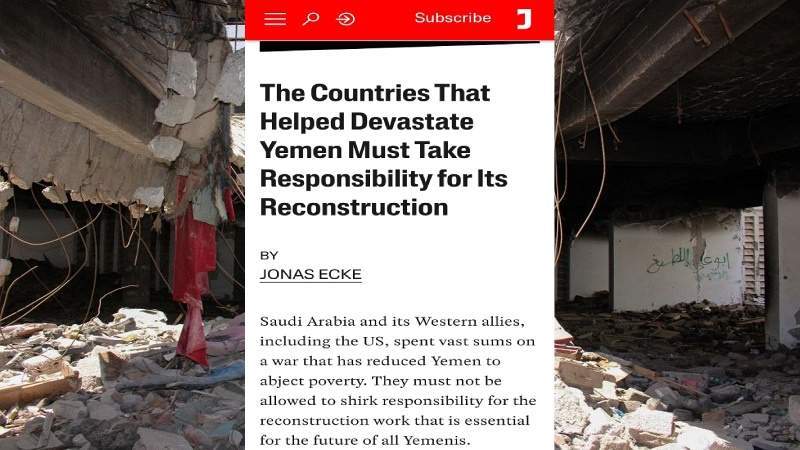 Countries Helped Devastate Yemen Must Take Responsibility for Its Reconstruction: Jacobin 