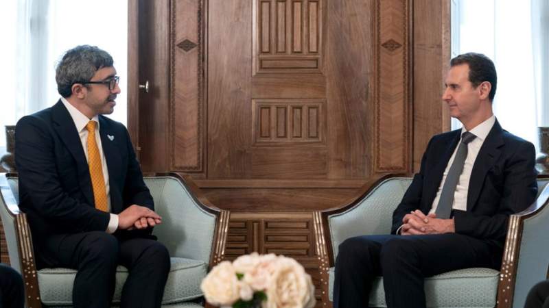 UAE, Syria Detente: Emirati FM Meets with President Assad in Damascus