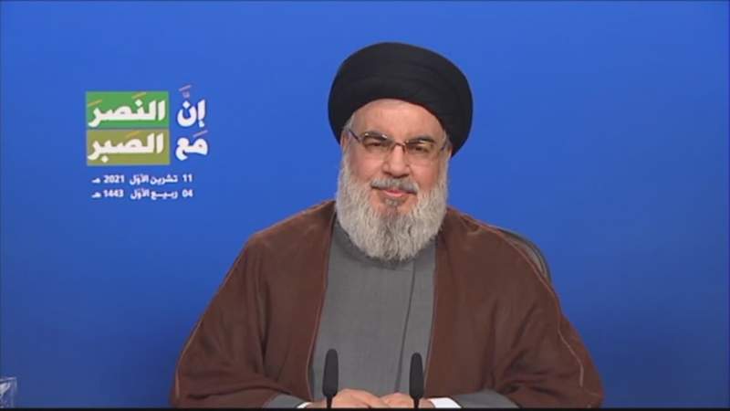 Sayyed Nasrallah: Elections Should be Held On Time, Bitar’s Probe ‘Biased, Politicized’
